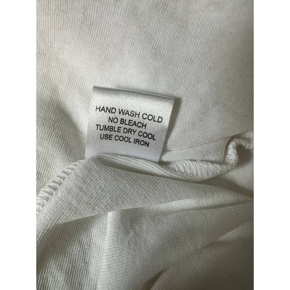 Jarbo White Size 42 Half Sleeve 95% Pima Cotton Crew Neck Woman's T Shirt - Picture 6 of 6